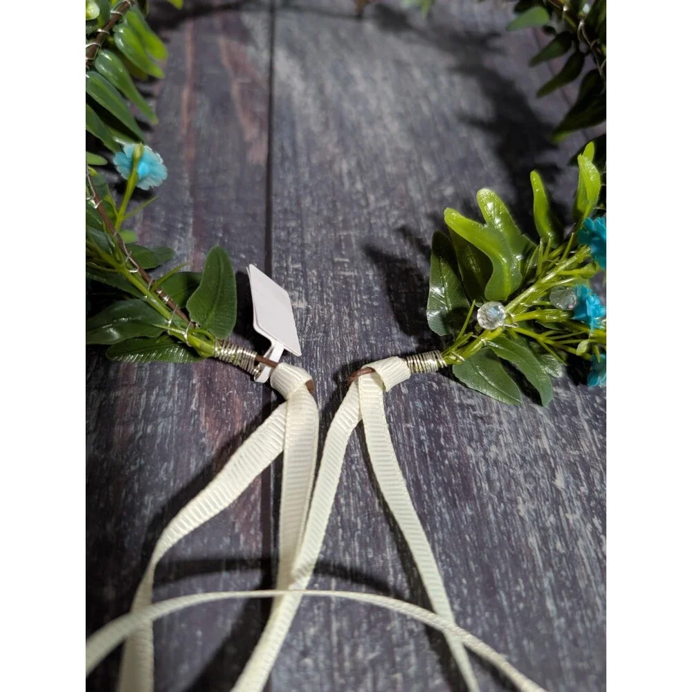 Fairy Flower Dragonfly Crown Women Elf Headpiece Forest Floral Headband NEW
